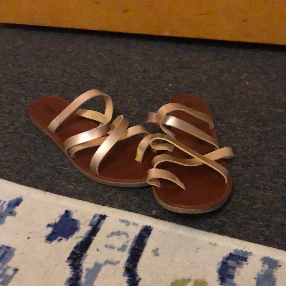 Gold sandals